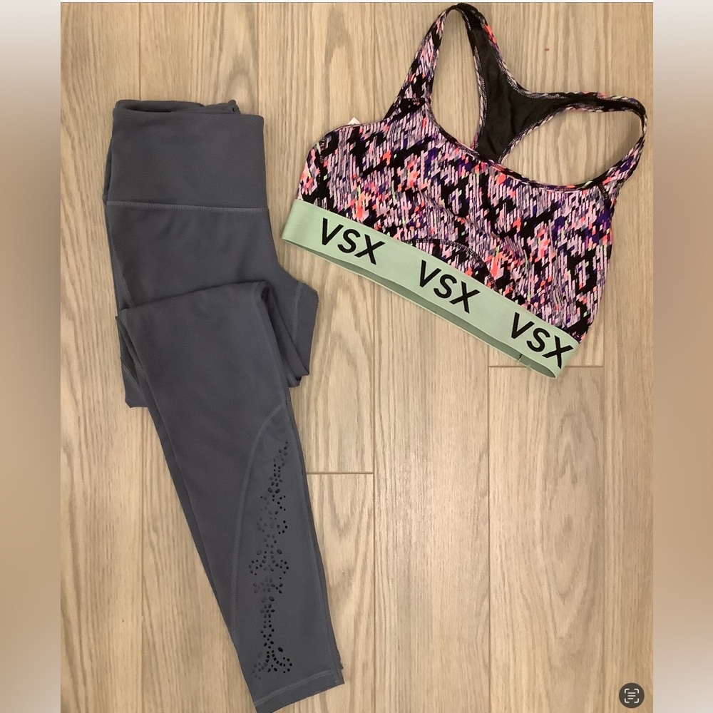 Knockout by Victoria’s Secret mesh and laser cut leggings❤️❤️❤️❤️